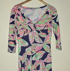 Lilly Pulitzer Dress 3 Quater Sleeve Dress
